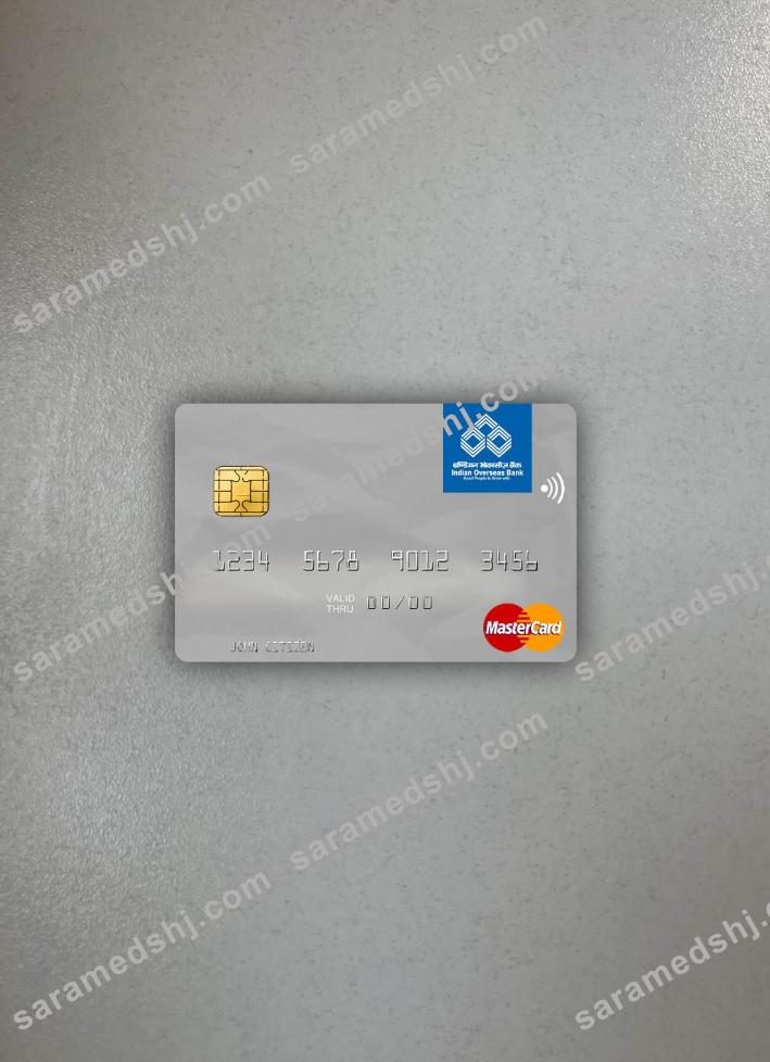 India Indian Overseas Bank mastercard photolook front